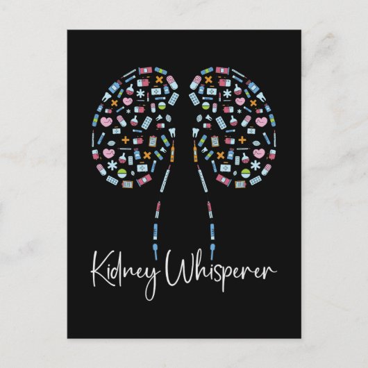 透析技術者腎臓ウィスパーラー技術ナース シーズンポストカード (正面)