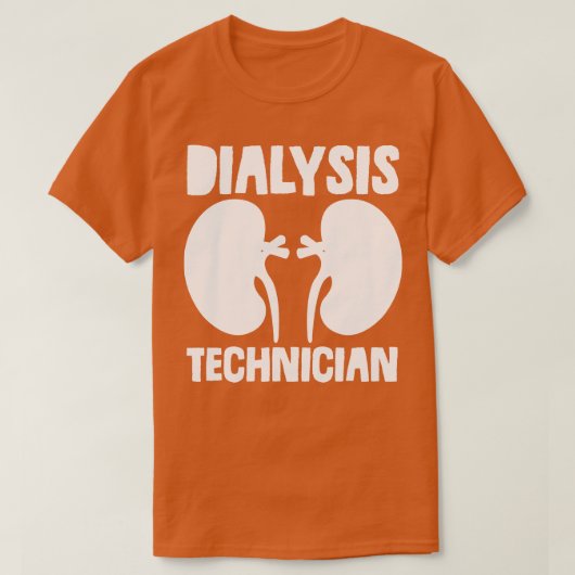 透析技術者腎臓学 Tシャツ (デザイン正面)