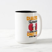 透析技術者腎臓 ツートーンマグカップ (正面右)