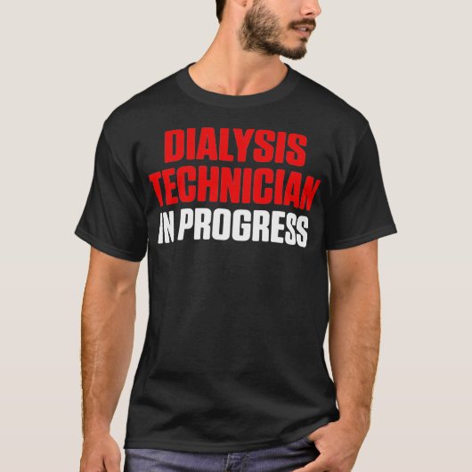 透析技術者進行腎臓学テクノロジー Tシャツ (正面)