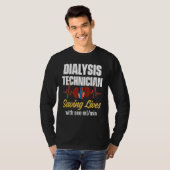 透析技術者1mL腎臓学テクノロジー1 Tシャツ (正面フル)