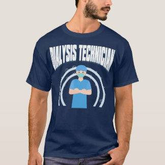 透析技術者 治療用腎臓技術者 Tシャツ
