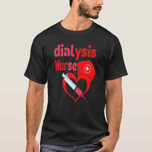 透析技術腎症ナース1 Tシャツ (正面)
