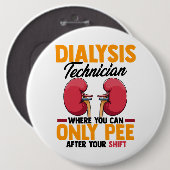 透析技術腎臓病 缶バッジ (正面&裏面)