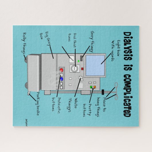 透析用ユーモア枕 ジグソーパズル (横)