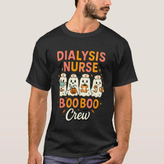 透析看護師ブーブークルー ハロウィンの幽霊 Tシャツ