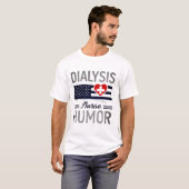透析看護師ユーモア愛国USAフラッグギフト Tシャツ (正面フル)