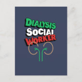 透析社会労働者 ポストカード (正面)