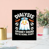 透析腎症ナースかわいいハロウィン不気味エス アクリルサイン (ウェディング)