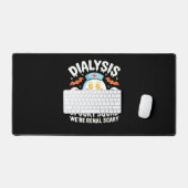 透析腎症ナースかわいいハロウィン不気味エス デスクマット (キーボード&マウス)