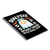 透析腎症ナースかわいいハロウィン不気味エス ノートブック (右側)