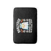 透析腎症ナースかわいいハロウィン不気味エス バスマット (正面縦)