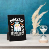 透析腎症ナースかわいいハロウィン不気味エス フォトプラーク (側面)