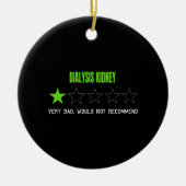 透析腎臓は非常に悪い推奨しない セラミックオーナメント (正面)