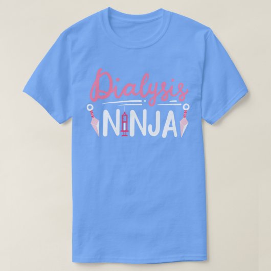 透析腎臓透析ナース Tシャツ (デザイン正面)