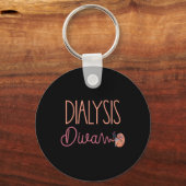 透析Diva技術者ナース患者かわいい腎臓 キーホルダー (正面)