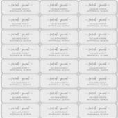 透澄ん明結婚差出人住所ラベル シール (正面)