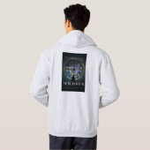 透視カバーフード付きスウェットシャツ パーカ (裏面フル)