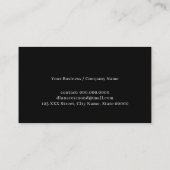 透視モダン角トンネルブラック 名刺 (裏面)