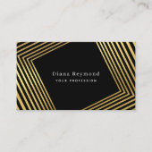 透視モダン角トンネルブラック 名刺 (正面)