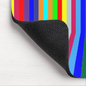 透視図カラフルの垂直ストライプ方向 マウスパッド (コーナー)