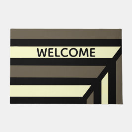 透視図モダンストライプ ドアマット