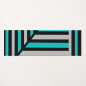 透視図モダンストライプ ヨガマット (正面(横))