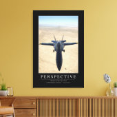 透視図：感動的引用文1 キャンバスプリント (インサイチュ (リビング))