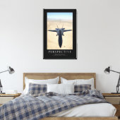 透視図：感動的引用文1 キャンバスプリント (インサイチュ (寝室))