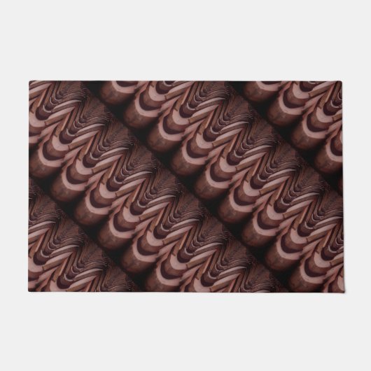 透視素朴可能な屋根タユニークイル ドアマット (正面)