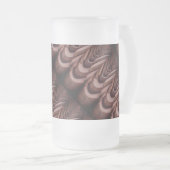 透視素朴可能な屋根タユニークイル フロストグラスビールジョッキ (正面右)