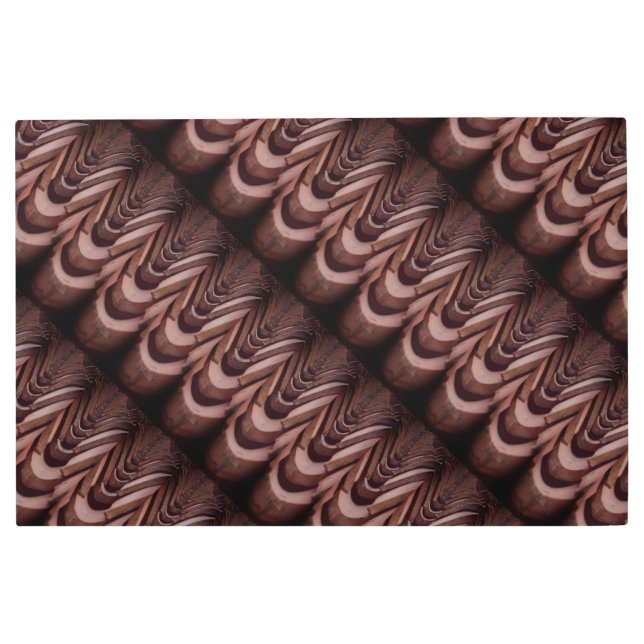 透視素朴可能な屋根タユニークイル メタルプリント (正面)