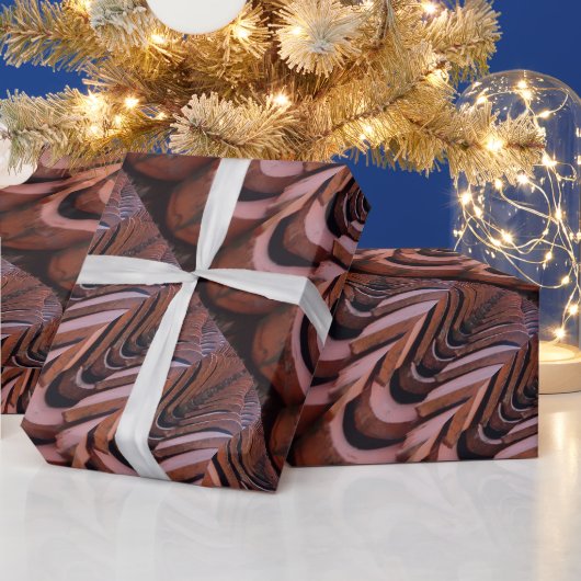 透視素朴可能な屋根タユニークイル ラッピングペーパー (クリスマス)