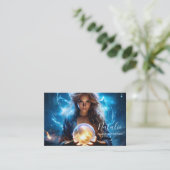 透視能力のサイキッククリスタルボール宇宙 名刺 (スタンド正面)