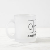 透視能力は私のマントラ（サイケユーモア） フロストグラスマグカップ (左)