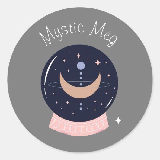 透視能力精神ニューエイジ事業ブランディング ラウンドシール (正面)