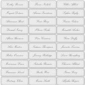 透過クラシックエレガントスクリプトゲスト名 シール (正面)