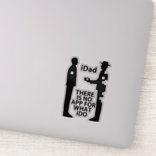 透過的「NO APP 4 iDAD」 シール