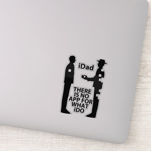 透過的「NO APP 4 iDAD」 シール (詳細)