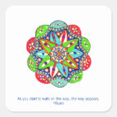 途中から歩き始めると、道が現れる。 スクエアシール (正面)