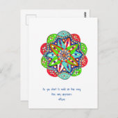 途中から歩き始めると、道が現れる。 ポストカード (正面/裏面)