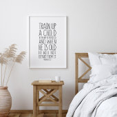 途中で子供を育てる、箴言22:6 ポスター