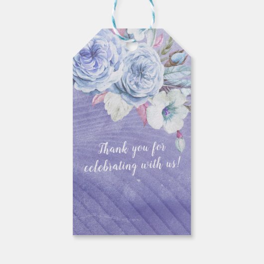 途中で小さな王子に赤ちゃんシャワー ギフトタグ (裏面)