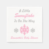 途中で少し雪の結晶 スタンダードカクテルナプキン (正面)