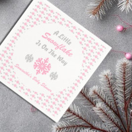 途中で少し雪の結晶 スタンダードカクテルナプキン