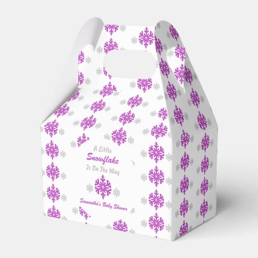 途中で少し雪の結晶 フェイバーボックス (正面サイド)