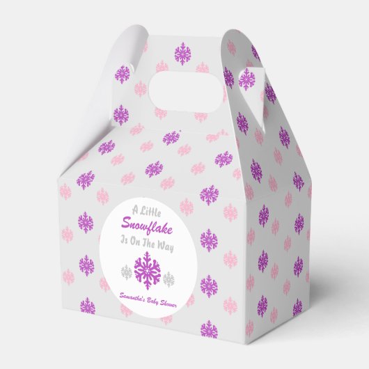 途中で少し雪の結晶 フェイバーボックス (正面サイド)