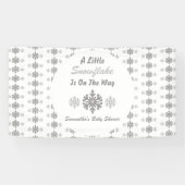 途中で少し雪の結晶 横断幕 (横)