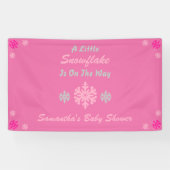 途中で少し雪の結晶 横断幕 (横)