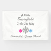 途中で少し雪の結晶 横断幕 (横)